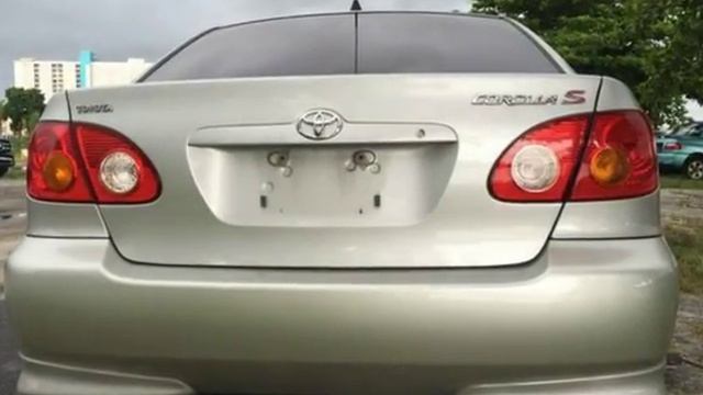 2004 Toyota Corolla S for sale in MIAMI, FL смотреть онлайн