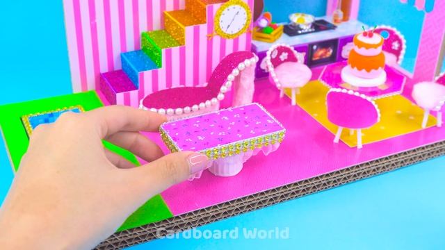 Build Modern Two Storey House with Bedroom, Kitchen for Pet ❤️ DIY Miniature Cardboard House #335 смотреть онлайн