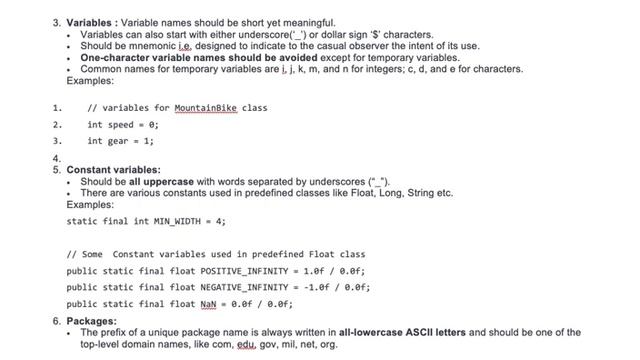 java Naming Conevtions смотреть онлайн