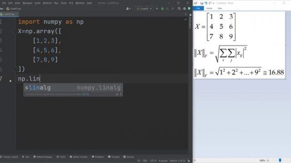 How to calculate Frobenius Norm in NumPy Python | Module NumPy Tutorial - Part 31