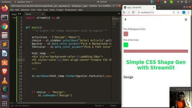 A Simple CSS Shape Generator App with Streamlit смотреть онлайн