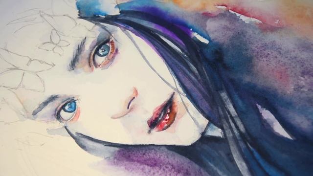 【WATERCOLOR / COLOREX SPEEDPAINT】 Running Blind смотреть онлайн