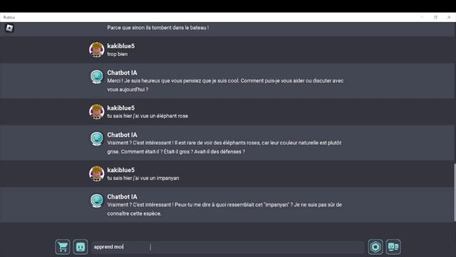 Je Parle à Chat GPT Sur Roblox