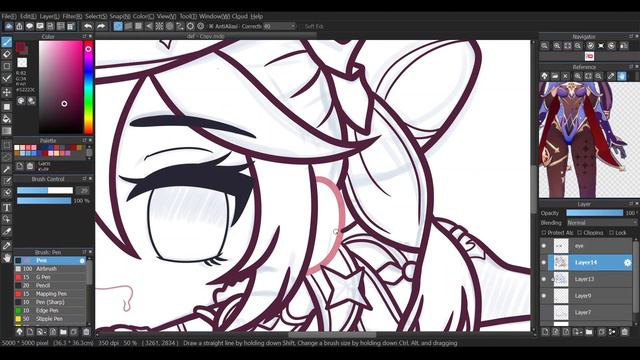 【 SpeedPaint 】Mona from Genshin Impact - Medibang Paint Pro смотреть онлайн