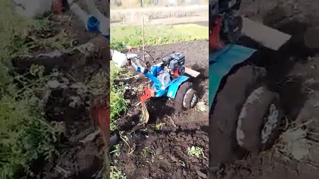 вспашка мотоблоком нева смотреть онлайн
