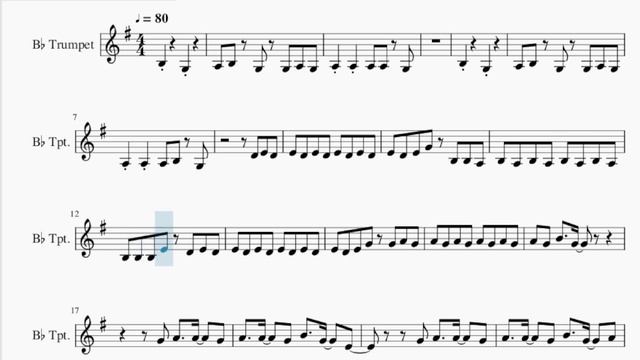 SUPER EASY Trumpet Sheet Music: How to play Queencard by GI DLE смотреть онлайн