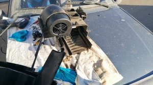 меСТЬ № 84 - замена мотора в корпусе печки газель бизнес / как разбирается  печка газель бизнес