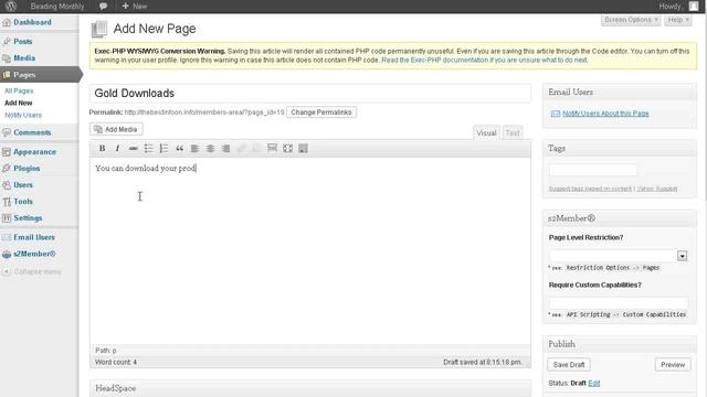 How to setup membership site with wordpress & S2member video 4 смотреть онлайн