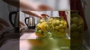 КОМПОТ ИЗ ЯБЛОК С АПЕЛЬСИНОМ на зиму.... вкусно и быстро