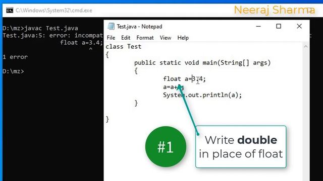 Q5: Why this Error: incompatible types: possible lossy conversion from double to float | In Hindi смотреть онлайн
