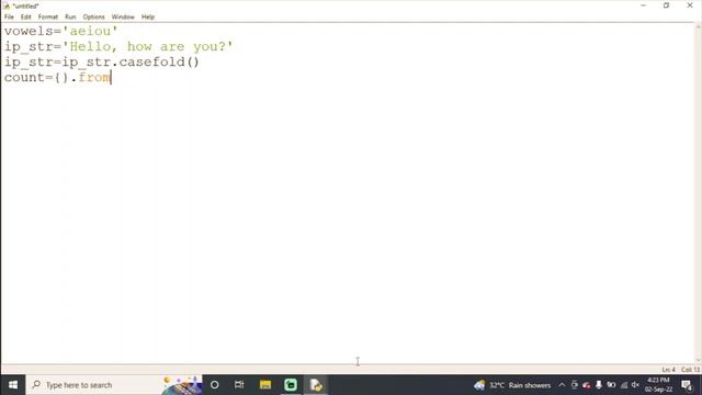 PYTHON PROGRAM TO COUNT NUMBER OF VOWELS IN A STRING смотреть онлайн