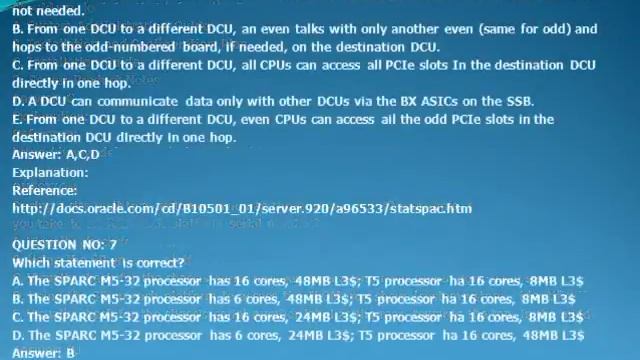 1Z0-489 SPARC M6-32 and SPARC M5-32 Servers Installation Essentials смотреть онлайн