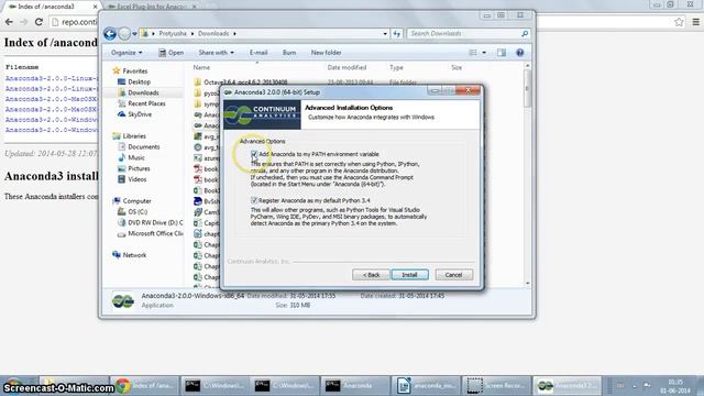 Installing Anaconda 3 Python 3 distribution on Windows 7 смотреть онлайн