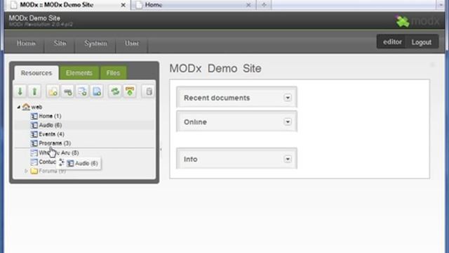 Resource Tab Overview, MODx Content Management System Training Part 2 смотреть онлайн
