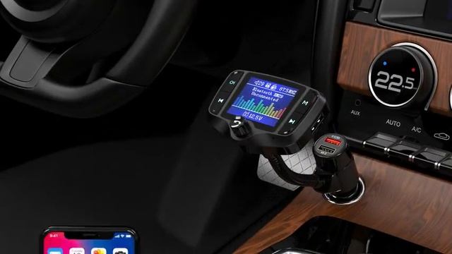 Автомобильный трансмиттер Nulaxy KM29, Bluetooth fm передатчик с жк дисплеем смотреть онлайн