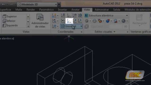 34.1.1-a Autocad 2013. SCP en 3D. смотреть онлайн