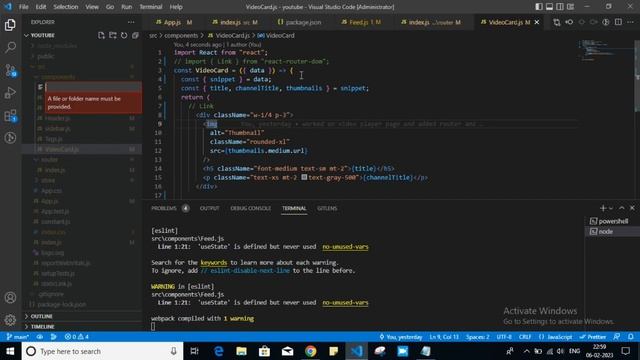 Youtube clone part -2 || react tutorial in hindi | tailwind css tutorial in hindi смотреть онлайн
