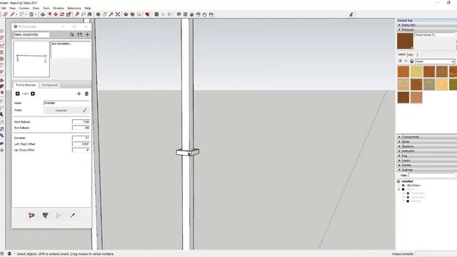 Building a Smart Handrail Assembly in SketchUp with Profile Builder смотреть онлайн