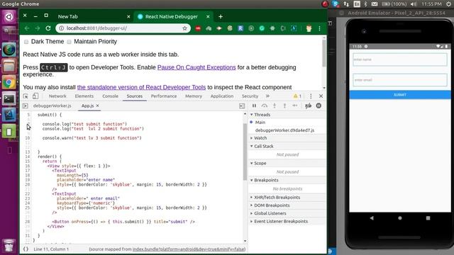 React Native tutorial #12 Debugger смотреть онлайн