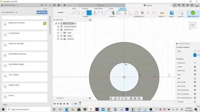 Fusion 360 Tutorial: Bolt Circle Exercise смотреть онлайн
