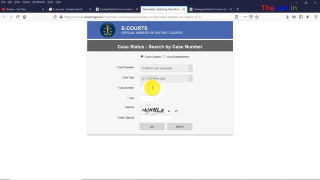 E-Courts Case Status Check Online E Court Case Telugu смотреть онлайн