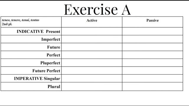 1st & 2nd Conjugation Verb Review - Exercise A смотреть онлайн