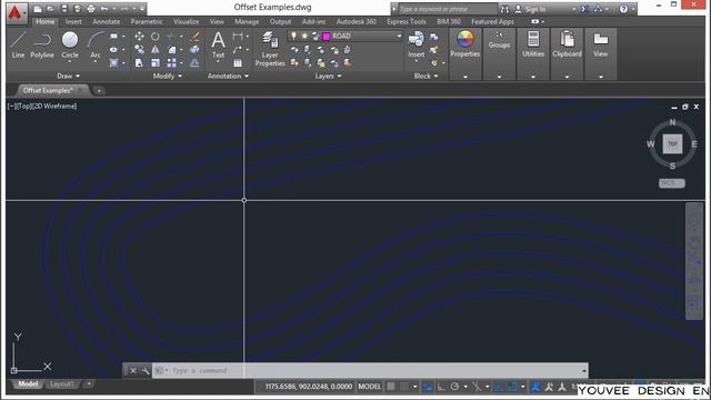 AutoCAD Class 16 Offset command смотреть онлайн
