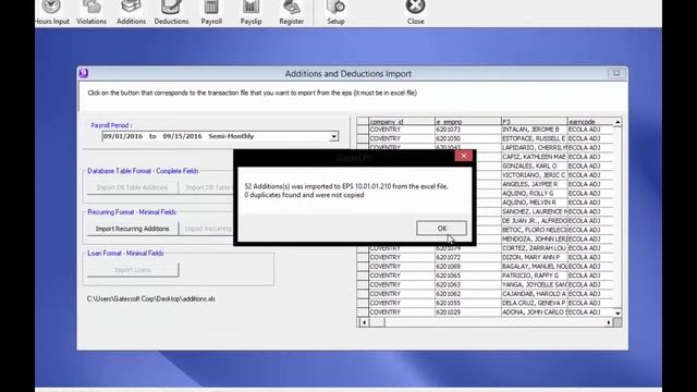 IMPORTING ADDITIONS VIA EXCEL FILE (Transactions Module) смотреть онлайн