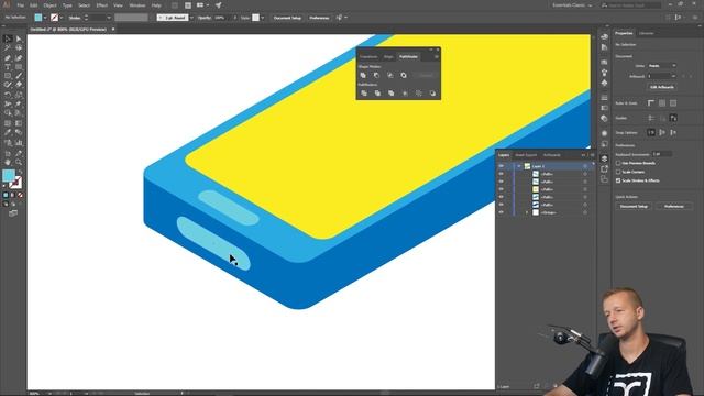 Create an Isometric Illustration for Web Design in Illustrator CC смотреть онлайн