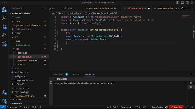 Let's Build a "Chat With PDF” app using Langchain(TS/JS), AI SDK, Pinecone DB, Open AI & Next.js 13 смотреть онлайн