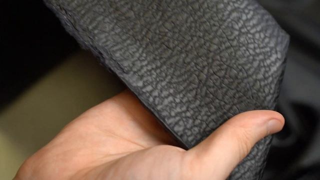 Ткань костюмная кожа (т.серый) отрез 160см*140см 100% полиуретан Италия смотреть онлайн