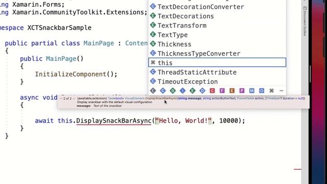 Show SnackBar and Toast Messages in Xamarin.Forms Apps смотреть онлайн