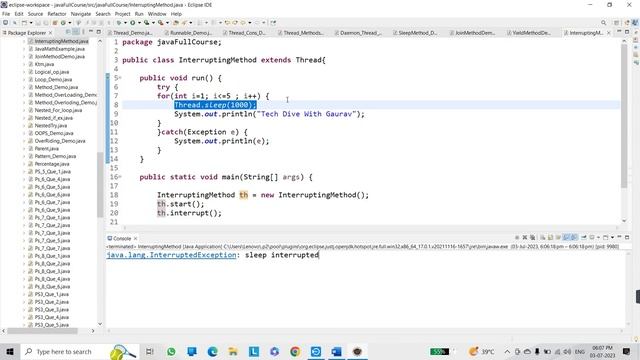 Methods of Thread class in java (Part 4) | multithreading in Java | Method in thread | Tutorial #65 смотреть онлайн