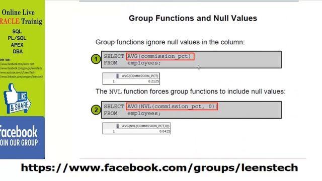 Oracle DBA 19c Online Live Training by LT IT: SL#12 Reporting Aggregated Data Using Group Functions смотреть онлайн