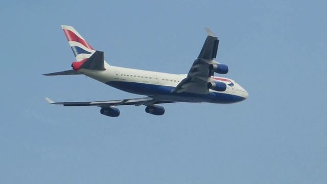 British Airways ► Boeing 747-400 ► Takeoff ✈ London Heathrow Airport смотреть онлайн