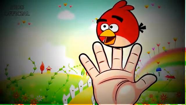 Finger Family -Angry Birds Cartoon 2015 - Nursery Rhymes for Children смотреть онлайн