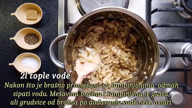 ČORBA OD ŠAMPINJONA || Brza Krem čorba Od šampinjona