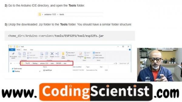 Lesson 14 ESP32 Filesystem Uploader