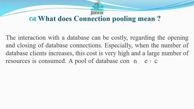 What does Connection pooling mean | JAVA INTERVIEW QUESTIONS AND ANSWERS смотреть онлайн