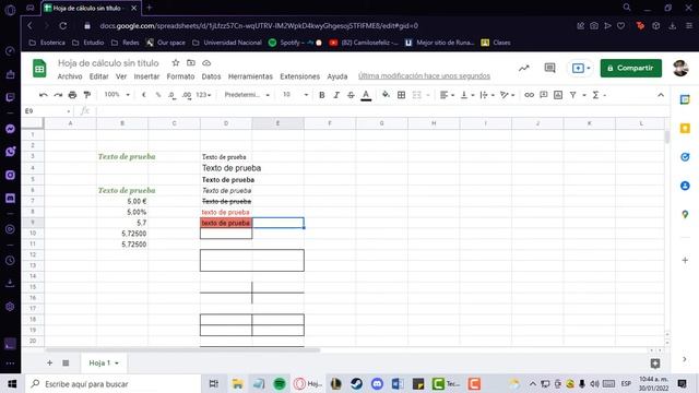 Tutorial barra de inicio hoja de cálculo de Google docs (excel) смотреть онлайн
