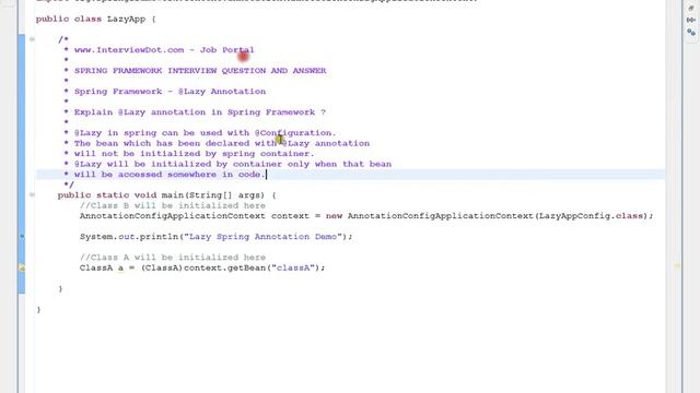 @LAZY ANNOTATION SPRING FRAMEWORK DEMO TAMIL смотреть онлайн