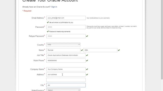 How to create an Oracle account смотреть онлайн
