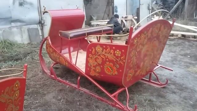 Сани для лошади пятиместные Каретной мастерской Елены и Александра Дятловых смотреть онлайн