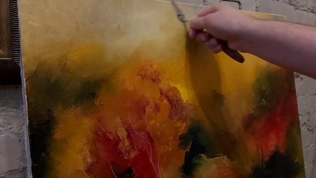 Живопись МАСТИХИНОМ ... Пишу мастихином ... кистью ... пальцами ... ЖИВОПИСЬ МАСЛОМ. смотреть онлайн