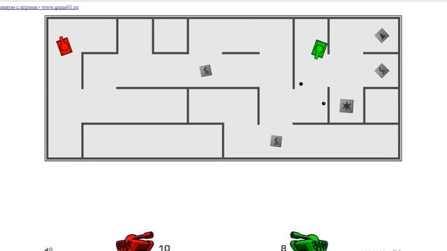 ТАНКИ В ЛАБИРИНТЕ • ФЛЕШ ИГРЫ смотреть онлайн