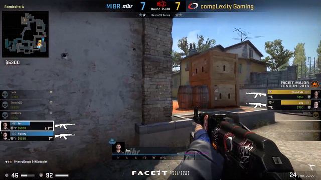 FACEIT London 2018 CS:GO | Quarterfinal Match 2 (2/3) | compLexity Gaming vs MIBR (BO3) смотреть онлайн