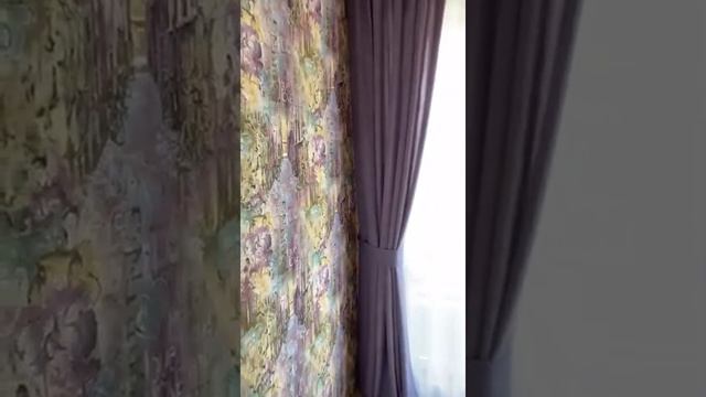 Сиреневые шторы на заказ. Студия дизайна штор Акварель смотреть онлайн