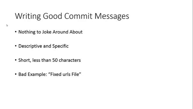Learn Git 07: Commit Messages смотреть онлайн