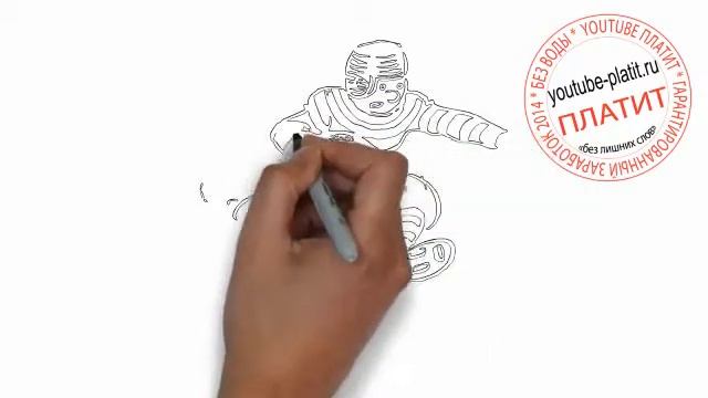 Как нарисовать игрока американского футбола смотреть онлайн