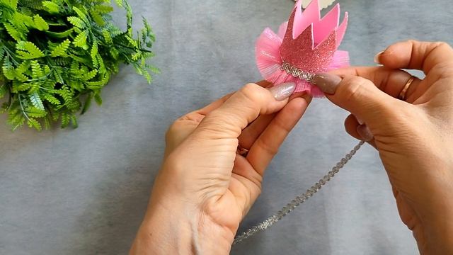 Самая простая Новогодняя корона на повязке для самых маленьких принцесс \Master diy канзаши смотреть онлайн